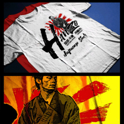 Samurai Warrior Blade Bushido Code Kanji Japanese Katana Ronin Assassin T-Shirt