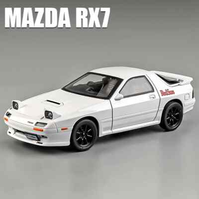 1:24 INITIAL D Mazda RX7 RX-7 Supercar Alloy Car Diecast Toy