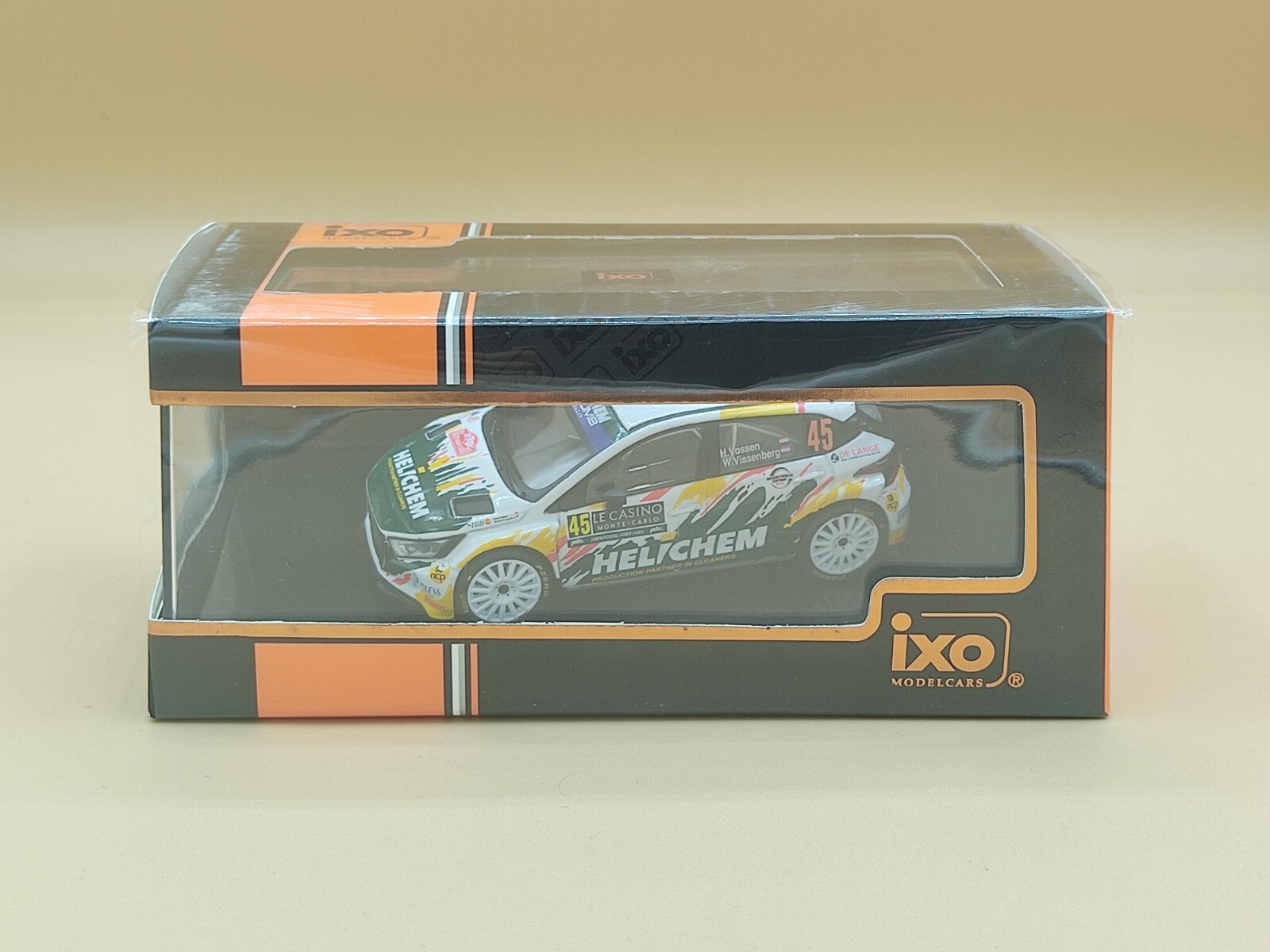 Miniature Hyundai i20 N Rally2 IXO 1/43 de Vossen au Rallye Monte Carlo 2024