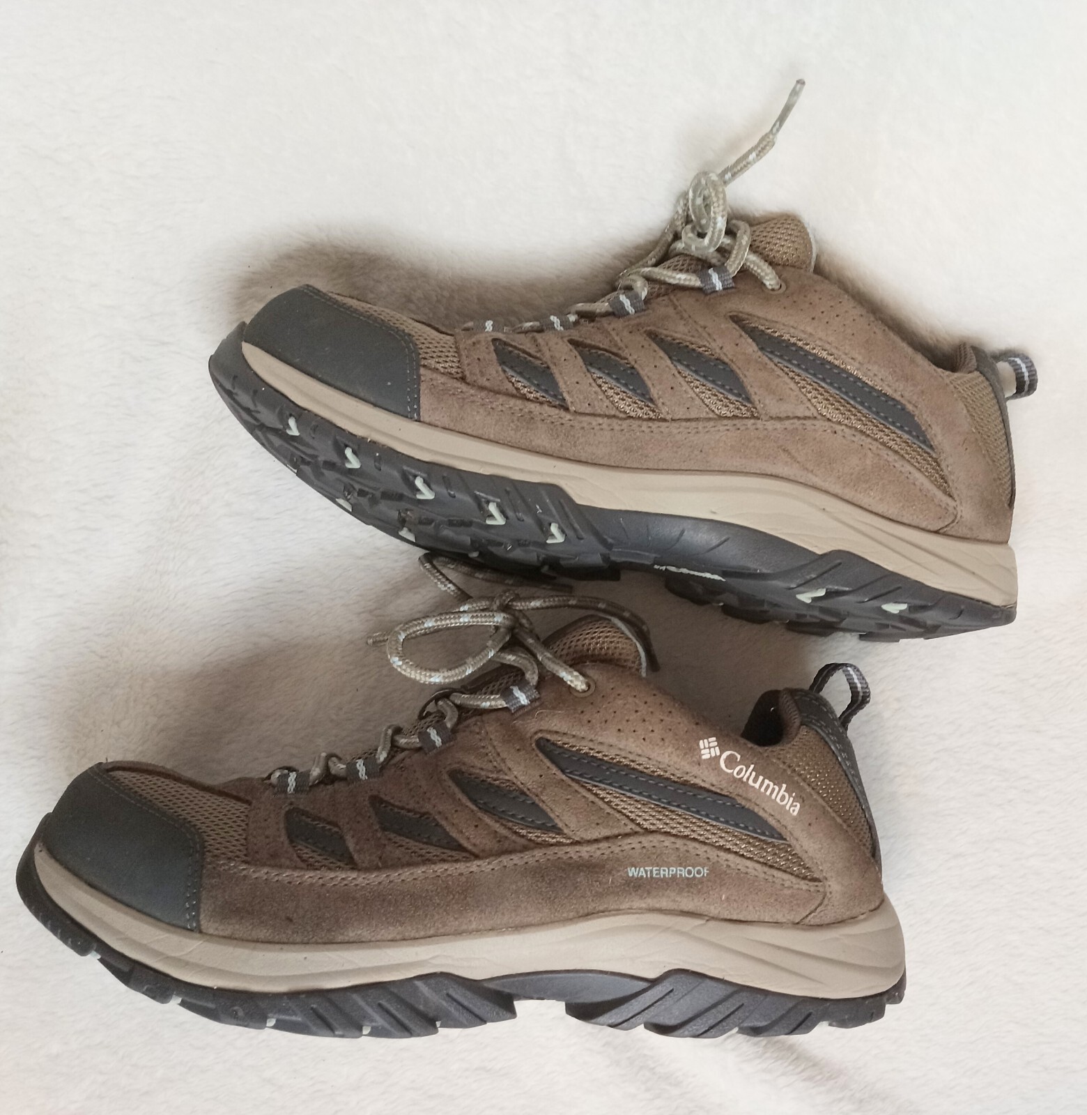 Columbia Womens Brown BL5372 227 Crestwood Waterproof Hiking Shoes Size