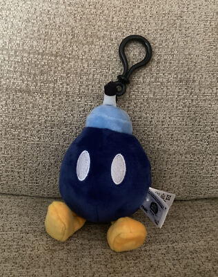 Nintendo Mario Kart Mocchi Mocchi Bob-Omb Bombe Clip On Plüschtier Stofftier Schlüsselanhänger