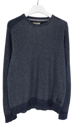 MCS Pull Homme 2XL En Stretch Tenseur Col Rond Bleu Mélange - Photo 1/4