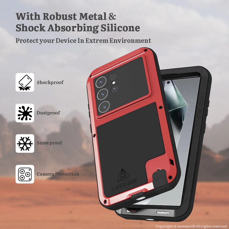 LOVEMEI Tank Armor Metal Case for Samsung Galaxy - Image 4 of 4