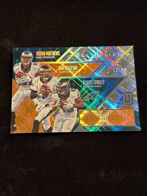 2016 Unparalleled - Pivotal Drive Orange /99 Matthews, Bradford, Sproles Eagles