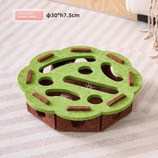 Cat Puzzle Toy Felt Puzzle Box Cat Exercise Toy with Ball Indoor Sports Entertai