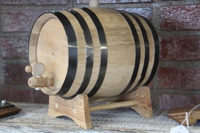 Authentic 1-Liter Mini Aging Barrel   American Oak | Personalized Whiskey Barrel
