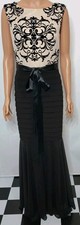 Betsy  Adam Black Sleeveless Fitted Mermaid Formal Prom Gown Maxi Dress Size 4