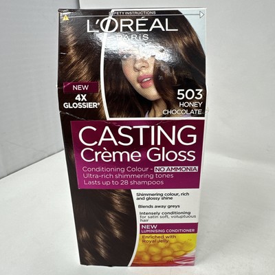 L'Oreal Casting Creme Gloss 503 Honey Chocolate Hair Color Discontinued Dye