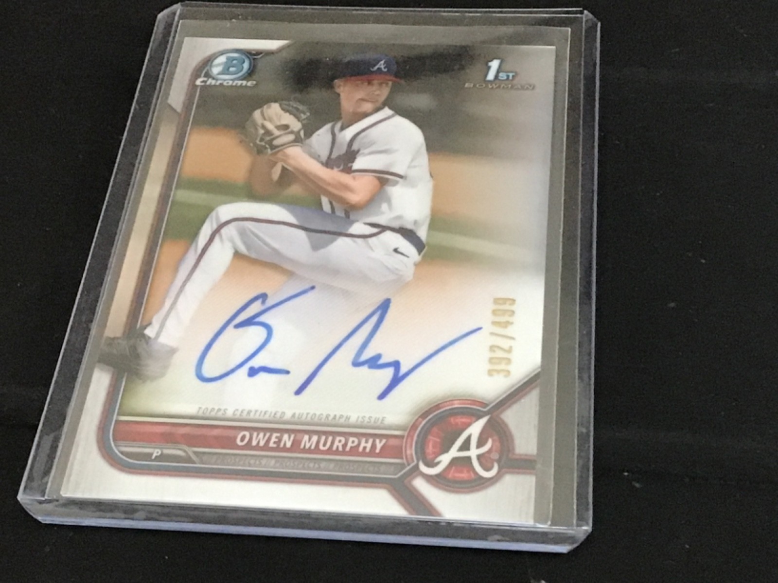 2022 Bowman Draft Chrome Owen Murphy 1st Refractor Auto /499 Rookie RC #CDA-OM
