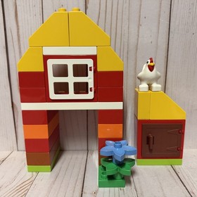 Lego Duplo My First Farm Set 6141 With Cow Pig Sheep Rooster Animal Figure Fence
