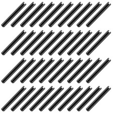 120Pcs Roll Pins 3/25 Inch(3mm) Dia. 1-2/5 Inch(35mm) Length 65Mn Steel, Black