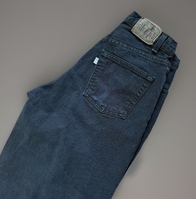 VINTAGE Levis Silvertab Loose Tapered Jeans Men's 31X34 Black Made In USA