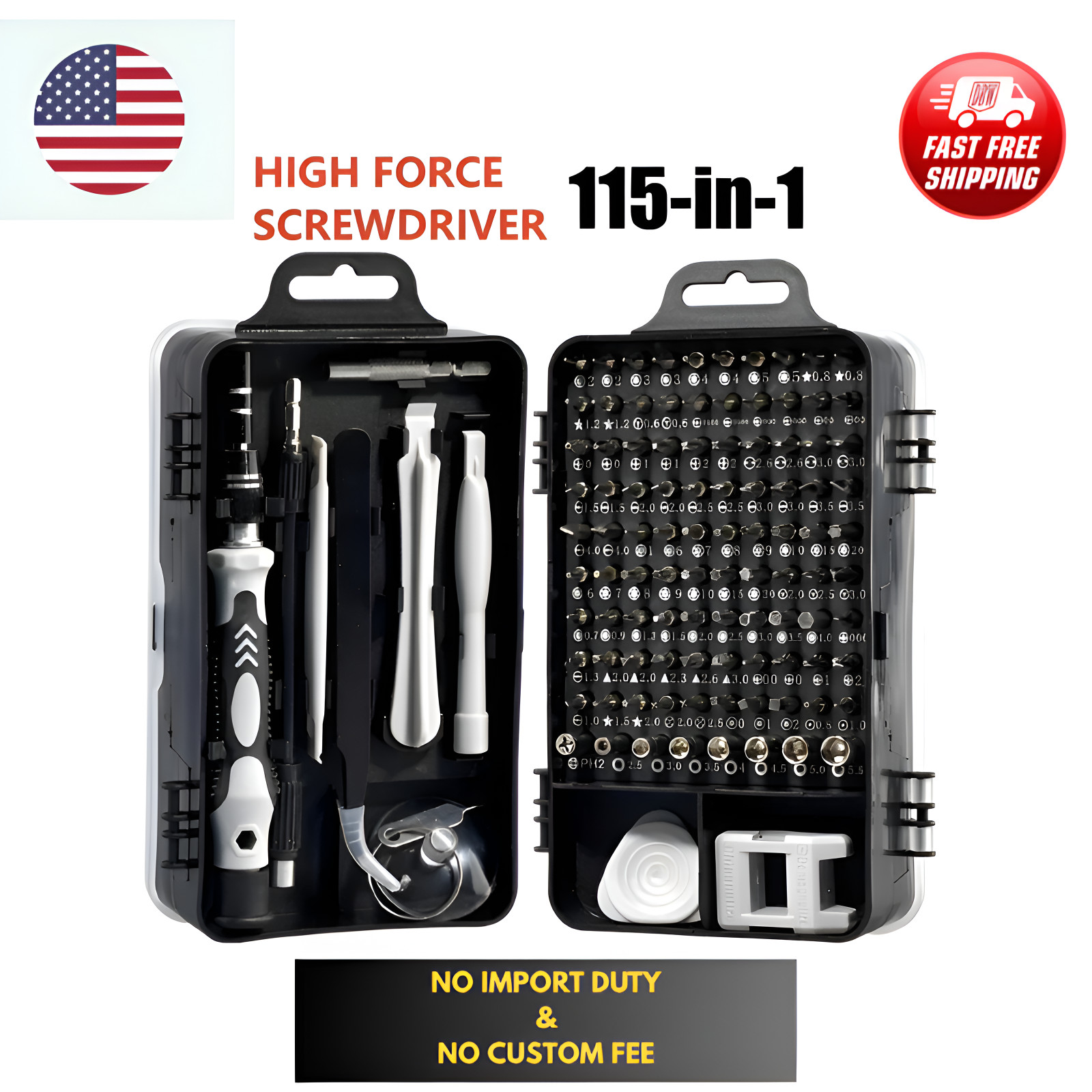 115 in 1 Magnetic Precision Screwdriver Set for Laptop Phone PC Repair Pro Tool