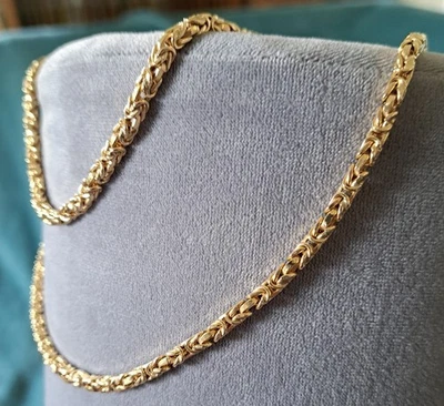 Königskette 585 Gelbgold, Länge 80 cm, 3x3 mm, 46,5 g - Bild 1 von 4