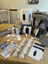 NEW Baby Buddha Portable Double Electric Breast Pump With Bag, Bottles. Etc