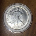 U.S. Mint American Silver Eagle 1989 1 oz .999 Silver Coin in Capsule