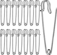15 StüCk Silber Extragroß Sicherheitsnadel Sicherheitsnadeln Set, Metall S