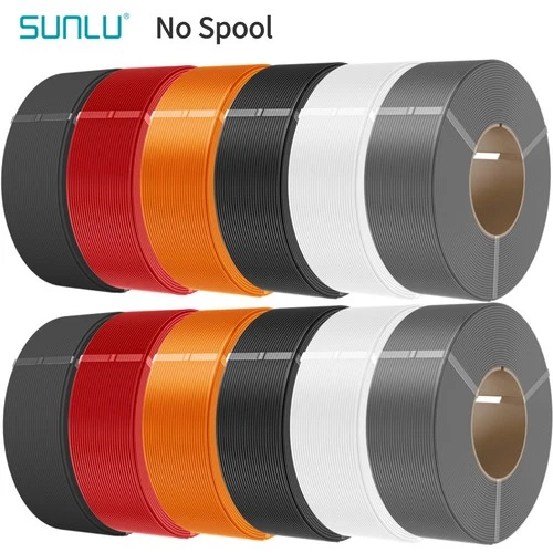 1KG/5KG/10KG/20KG SUNLU 1.75MM PLA PLA+ PETG Filament für 3D-Drucker Ohne-Spule
