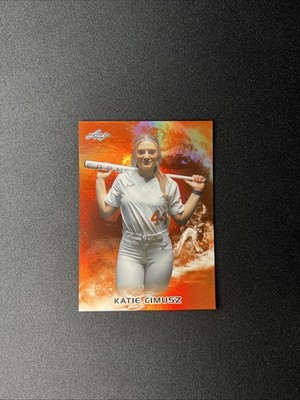 2024 Leaf Lone Star Softball - Katie Cimusz - Orange Foil Parallel #d 8/75