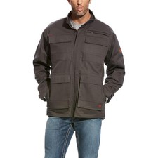 ARIAT Men's M CAT 4 FR Canvas Stretch Jacket -Grey NWOT