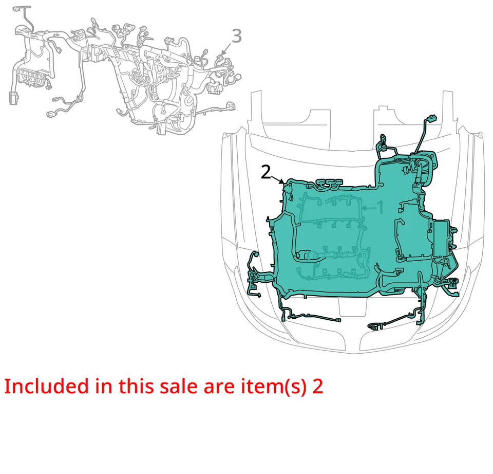 SE ADAPTA A LINCOLN MKS 2010 CABLEADO ASM AA5Z14290UA - NUEVO FABRICANTE DE EQUIPOS ORIGINALES AA5Z14290UA Foto 2 de 3