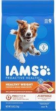 IAMS Proactive Health Healthy Weight Adult Dry Dog Food Chicken  Whole Grain Re