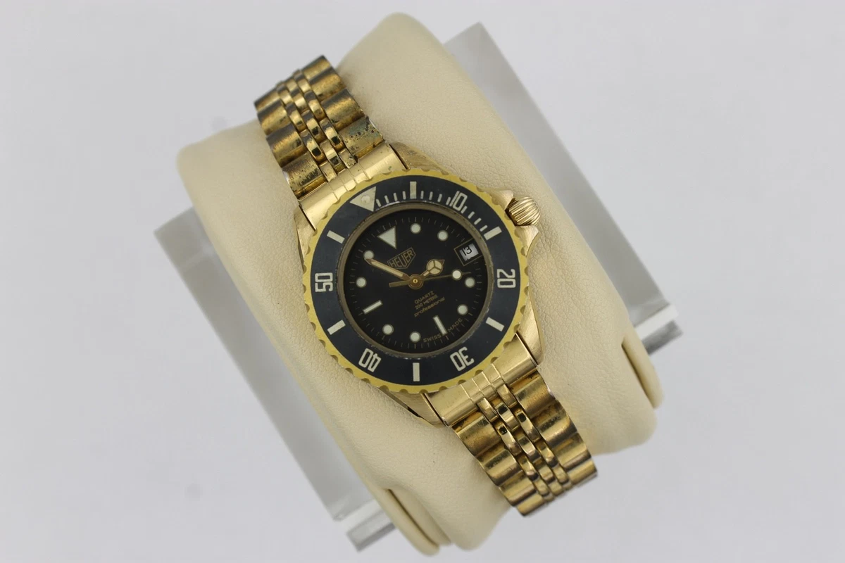 RARE Ladies 28mm Heuer (Pre-Tag) 980.108 Professional 1000 Luminous Dial Watch! TAG Heuer 1000 Stainless Steel Case Round Wristwatches | eBay main image 2