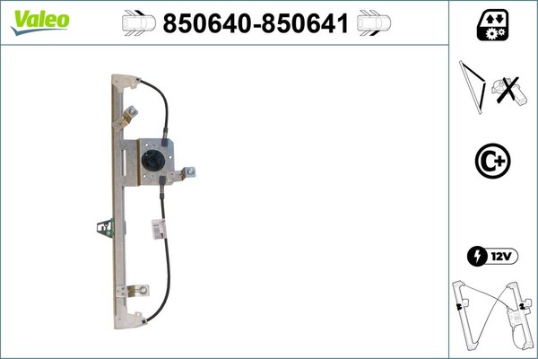 Fensterheber Valeo 850640 FüR Renault Modus FP0C FP0K FP0P JP0C JP0K JP0P JP0T-image