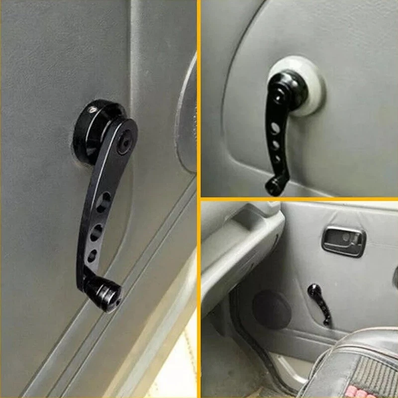 Manija manual universal de manivela de ventana enrolladores manivela de puerta manivela de vidrio para automóvil camión Foto 4 de 4