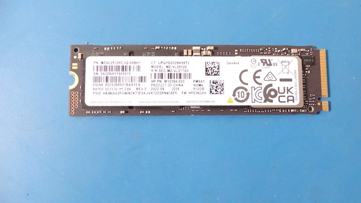 Samsung SSD PM9A1 512GB M.2 NVMe MZ-VL25120 for sale online | eBay