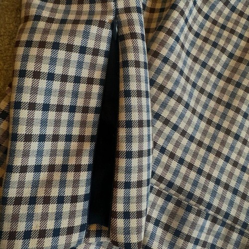 Erika Cavallini Italy Scoop Neck Long Sleeve Preppy Career Dress Check NWOT 44/8 - Picture 5 of 7