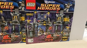Lego 6860 The Batcave 100% Complete All Mini Figs & Manual