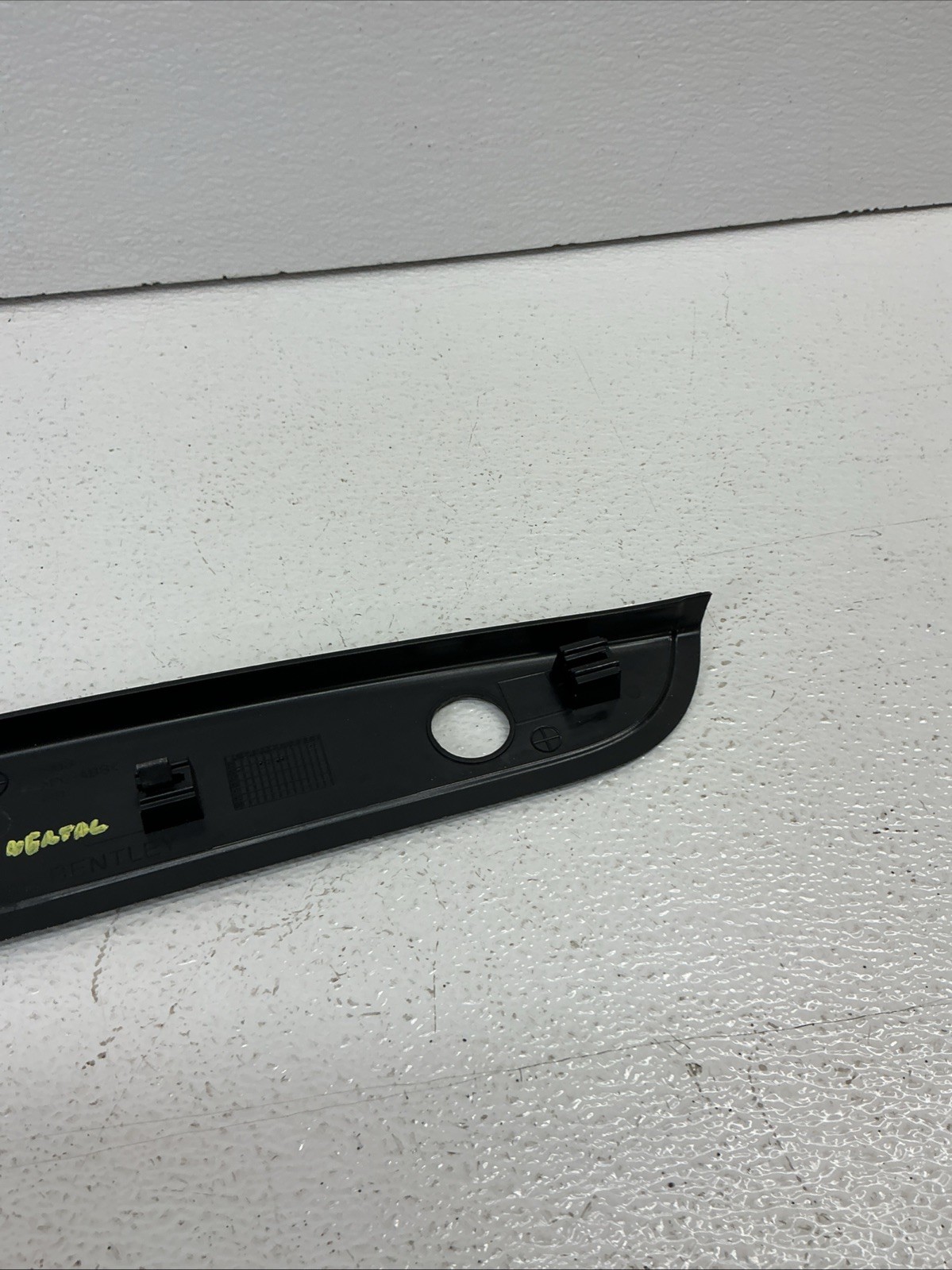 06-12 Bentley Continental Flying Spur Rear Trunk Lid Upper Trim Panel Black OEM