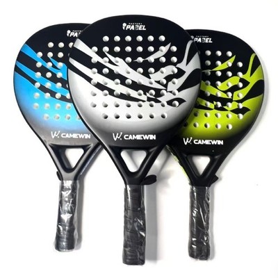 Padelschläger Kohlefaser Oberfläche EVA Flex Schaumkern leicht Paddel Tennis