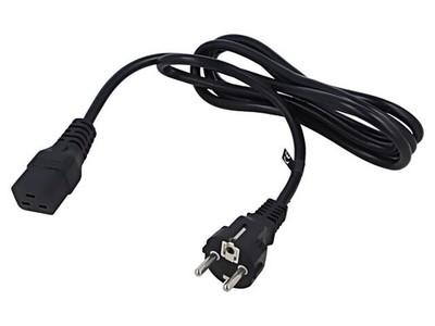 POSAC-C19-16/EU20 Kabel 3x1,5mm2 CEE 7/7 (E/F) Stecker,IEC C19 weiblich PVC 2m P
