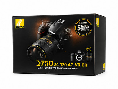 Nikon D750 Spiegelreflexkamera mit 24-120mm Objektiv 4G VR Kit Gut