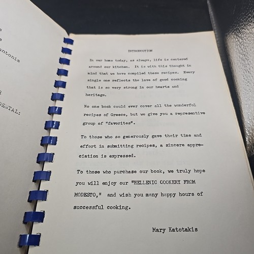 Vintage 1978 griechische Küche Eine Sammlung griechischer Rezepte Spiralkochbuch Modesto - Bild 14 von 22