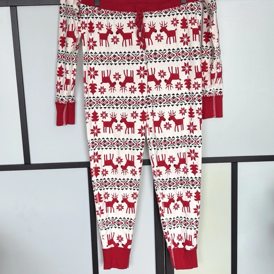 Juego de pijama Hanna Andersson para mujer talla MEDIANA vacaciones Navidad reno salón Foto 2 de 4