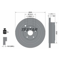 Textar 2X Bremsscheibe Hinten Ø320 Mm InnenbelüFtet FüR Subaru Tribeca B9 3.0