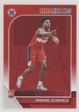 2019-20 Panini NBA Hoops Red 72/75 Admiral Schofield #231 7zf