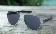New Harley-Davidson Men's Metal Aviator Sunglasses, Nickeltin Frame/Smoke Lenses