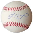 New ListingJose Altuve Autographed Rawlings Post Season 2017 OML Baseball - Beckett QR Code