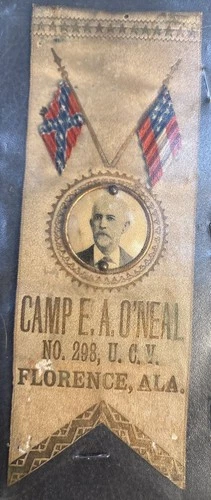 Circa 1900-1910 United Confederate Veterans Ribbon From Camp E.A. O’Neal No.298