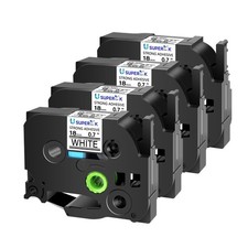 4x Fit Brother TZS241 3/4" 18mm Extra Strength White TZ Tape PT1400 PT2730 H300