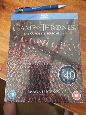 Game of Thrones: The Complete Seasons 1-4  Blu-ray New Sealed Set