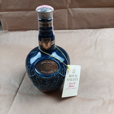 CHIVAS Royal Salute Scotch Whiskey 750 ML Empty Bottle SEALED with TAG England
