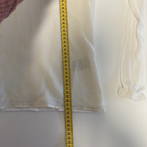 Hallhuber Donna Langarmshirt Seidenmischung weiß schwarz Perlenkragen Gr. EU38 - Bild 14 von 15