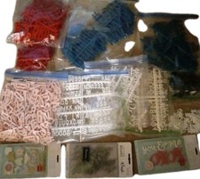 Massive Lot Of Felt Letterboard Characters 1/2 To 2" So Many Red Blk Wht Pnk Blu