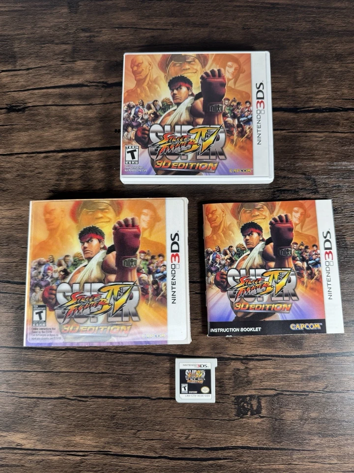 Super Street Fighter IV 3D Edition (Nintendo 3DS, 2011) CIB W Holo Slip Cover - Image 2 of 3