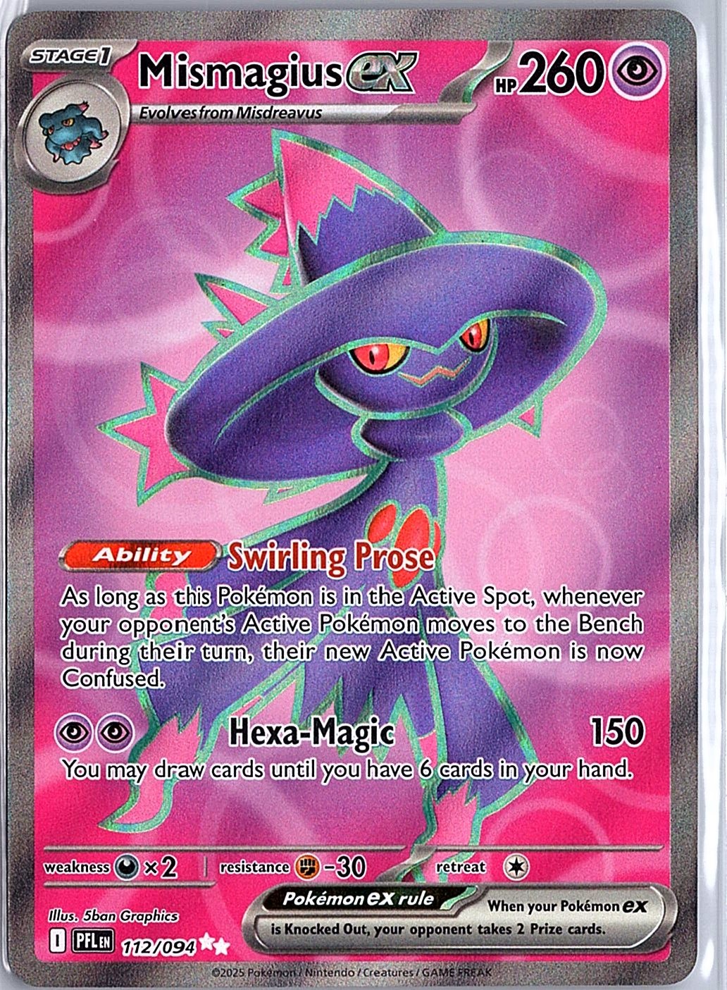 Mismagius ex 112/094 ME02: Phantasmal Flames 2025